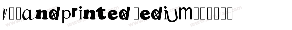 vSHandprinted Medium字体转换